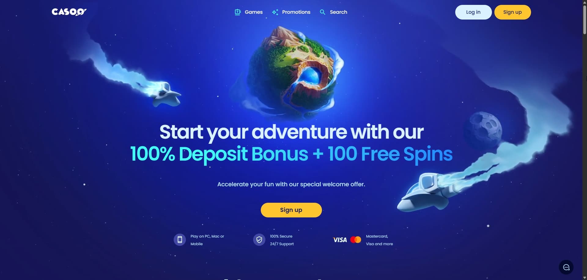 Page d'accueil Casoo