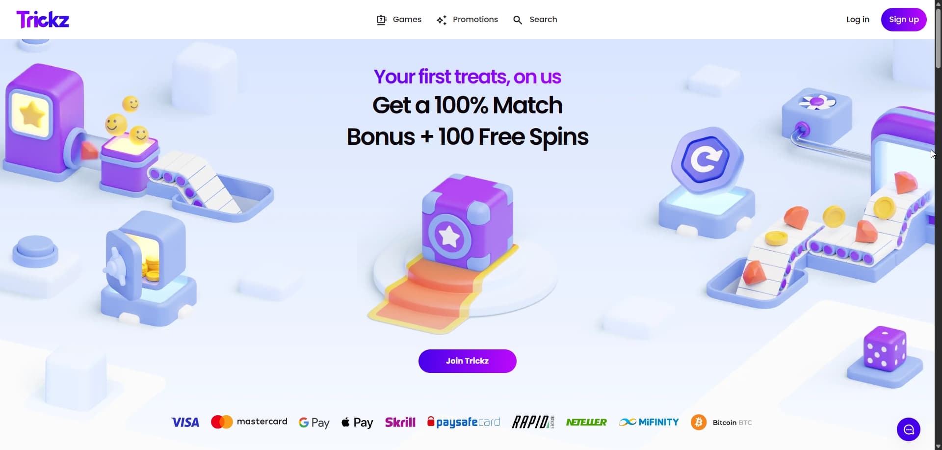 Page d'accueil Trickz