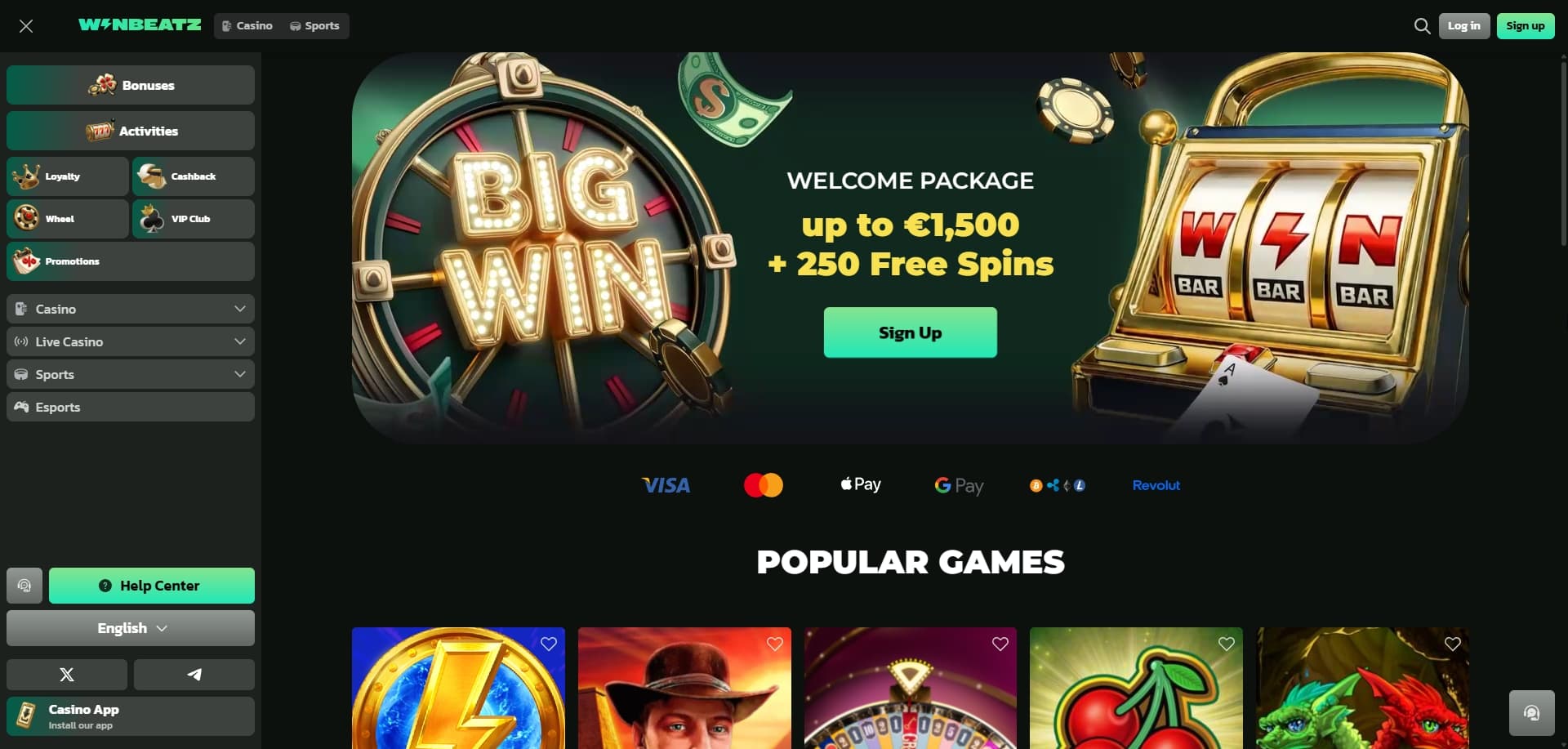 Page d'accueil Winbeatz